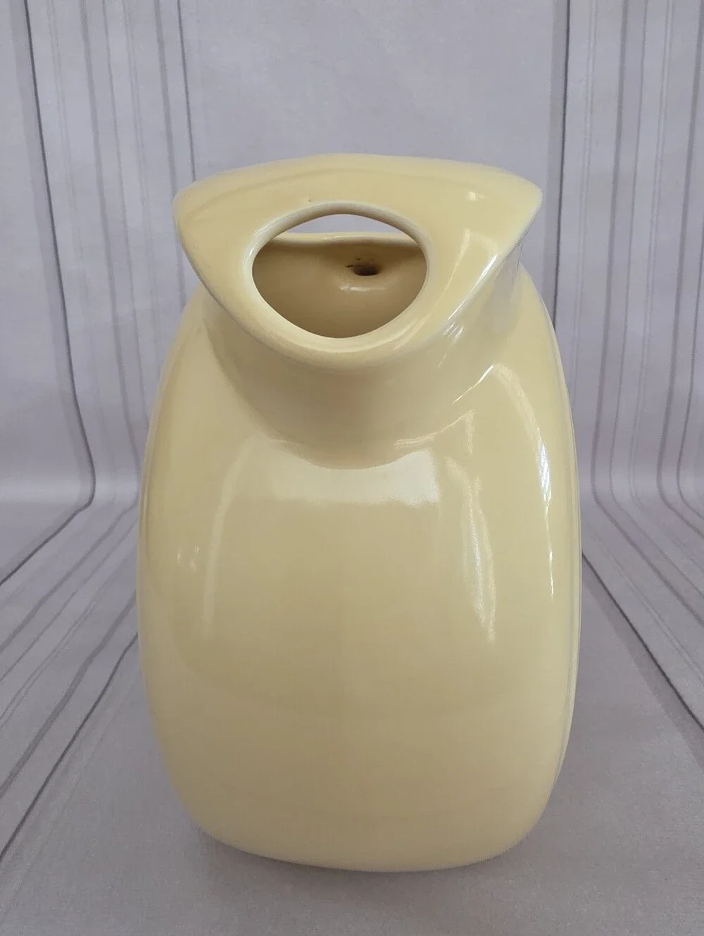 Vintage Fiestaware New Yellow Disc Pitcher